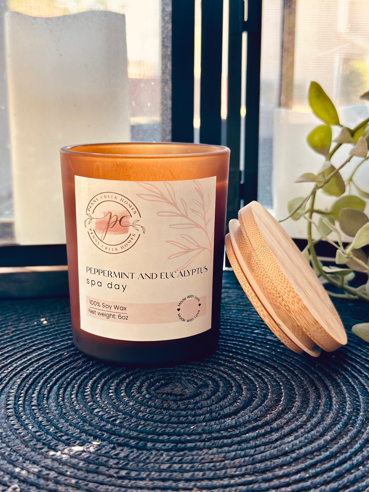 Peppermint and Eucalyptus Candle