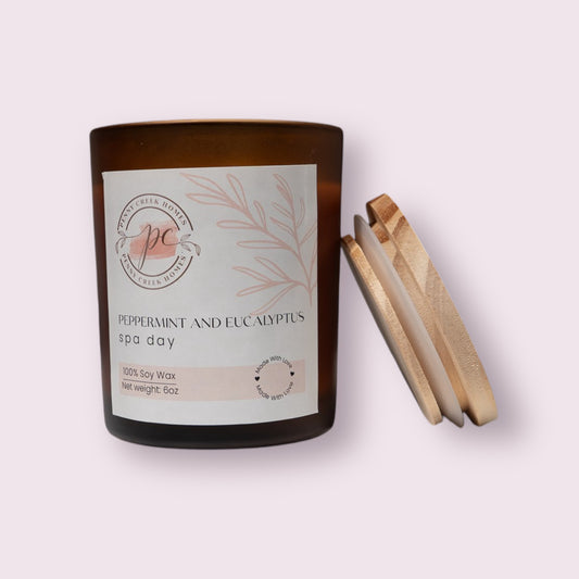 Peppermint and Eucalyptus Candle